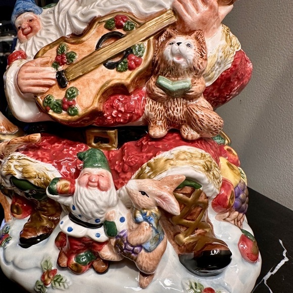 FITZ & FLOYD, SANTA COOKIE JAR - Picture 7 of 12